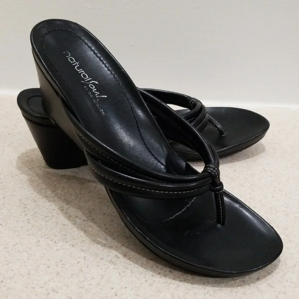 Natural soul by naturalizer blk 9m women's sandals